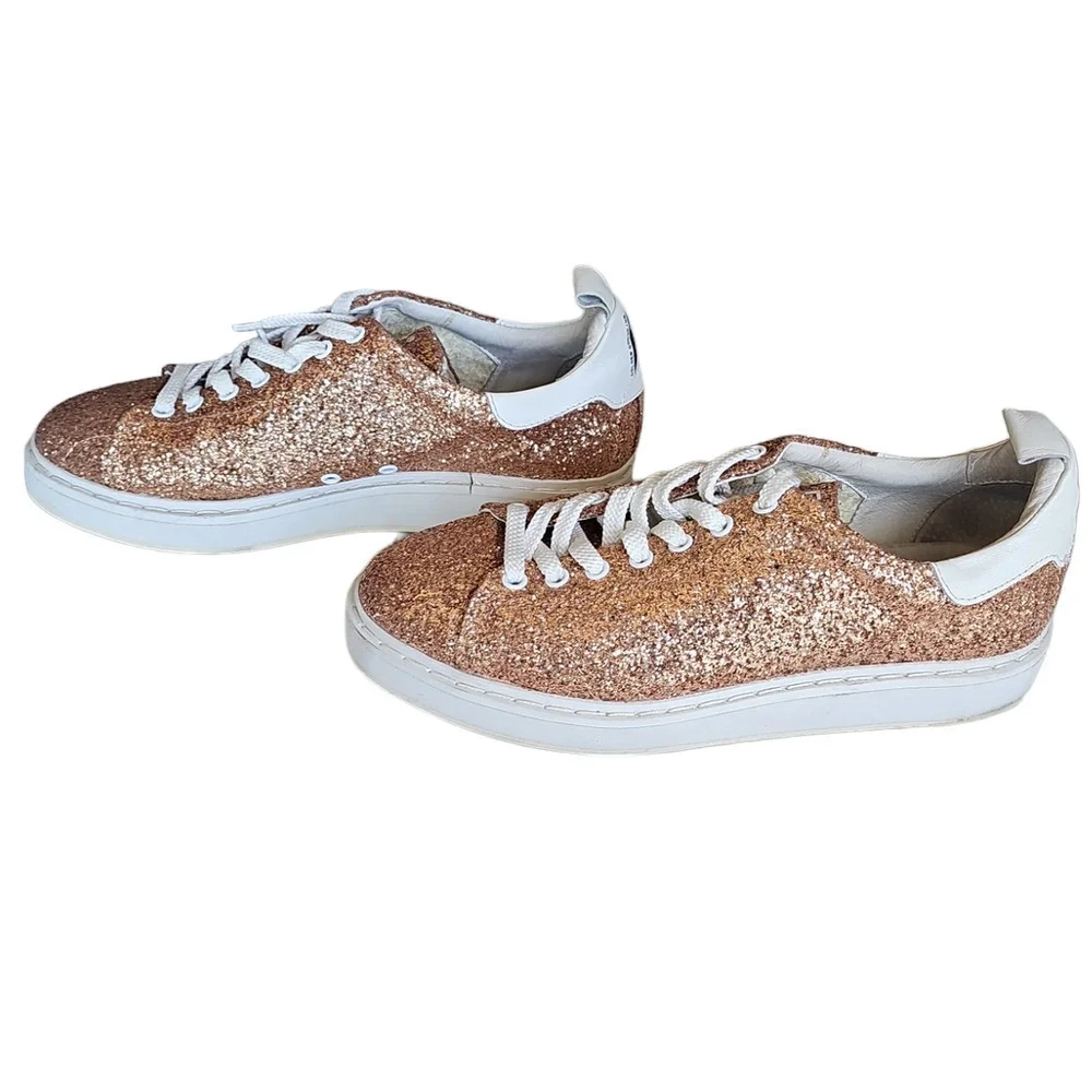 Golden Goose Gold Glitter Athletic Shoes - Picture 2 of 13